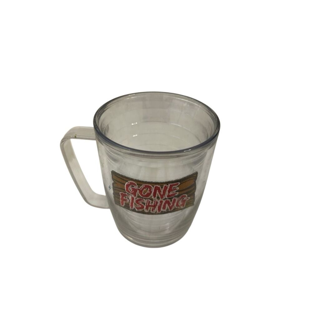 Tervis coffee mug handle Gone Fishing 17‎ oz